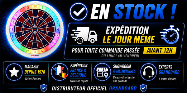 Cible connectée Granboard 132 en stock